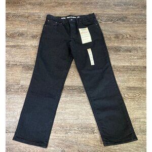 Boy's Urban Pipeline Black Denim Pants Size 14 Husky Straight Leg Stretch NWT